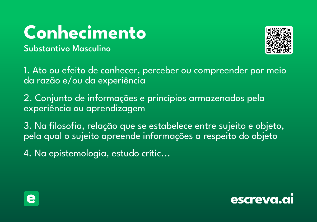 conhecimento