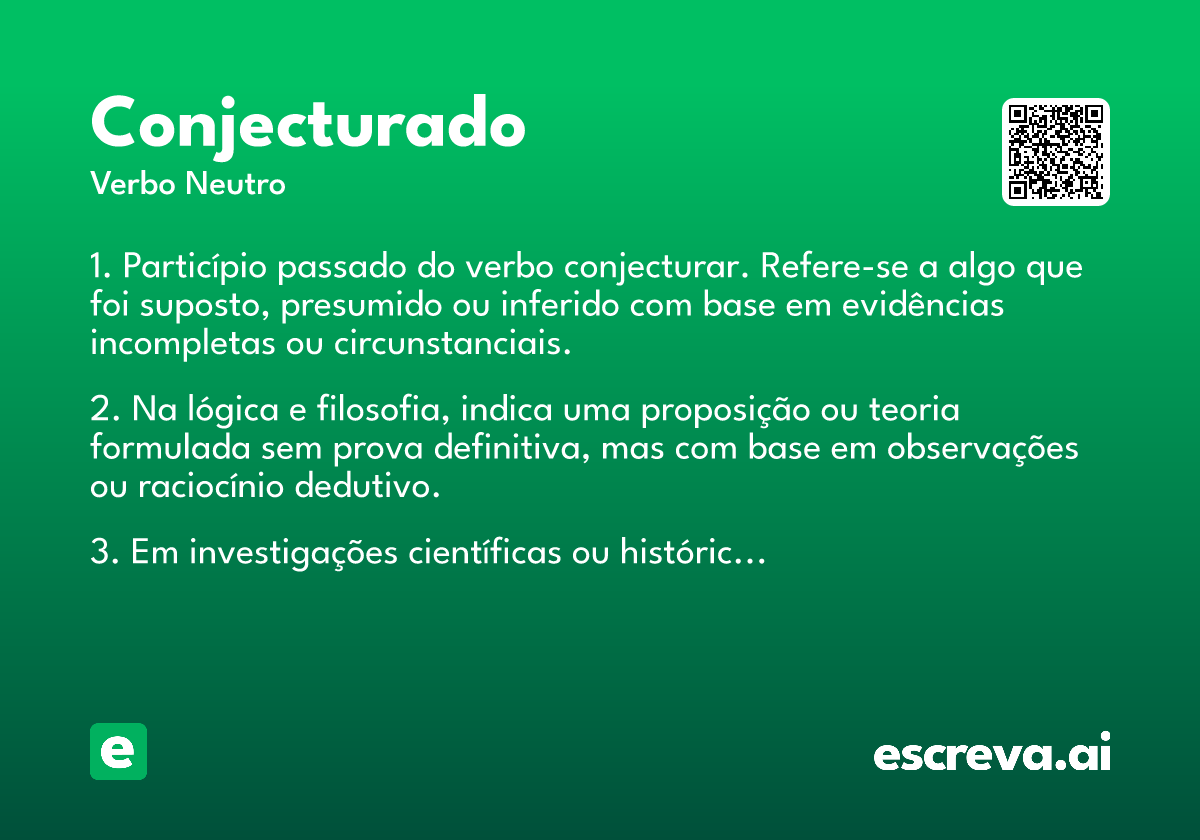 conjecturado