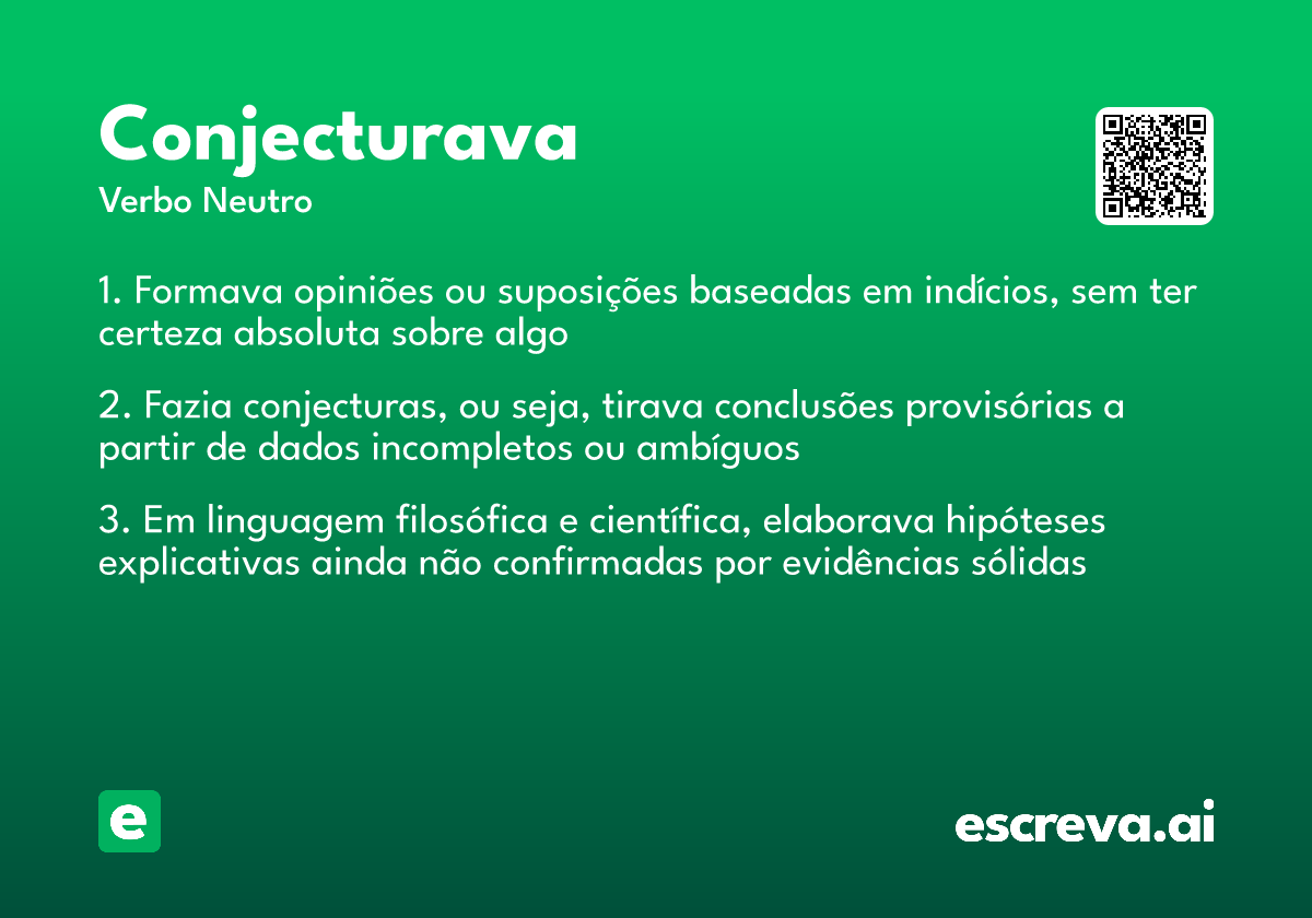 conjecturava