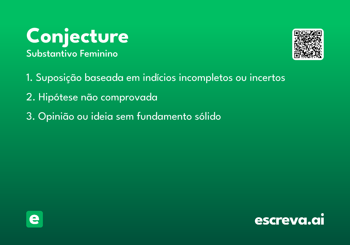 conjecture
