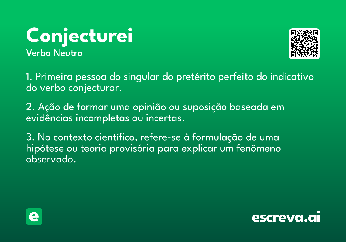 conjecturei