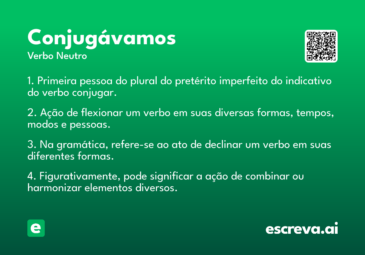 conjugávamos