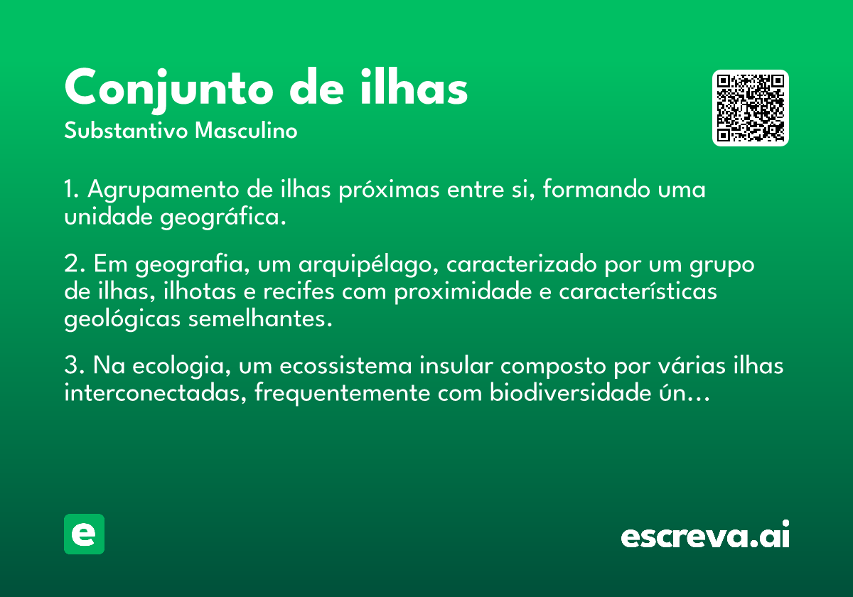 conjunto de ilhas