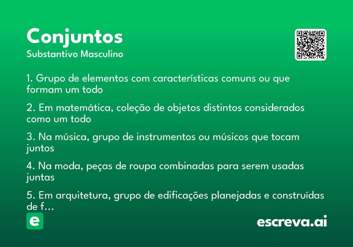 conjuntos