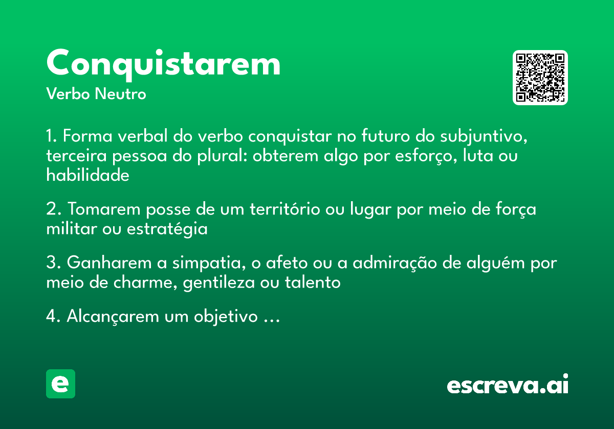 conquistarem