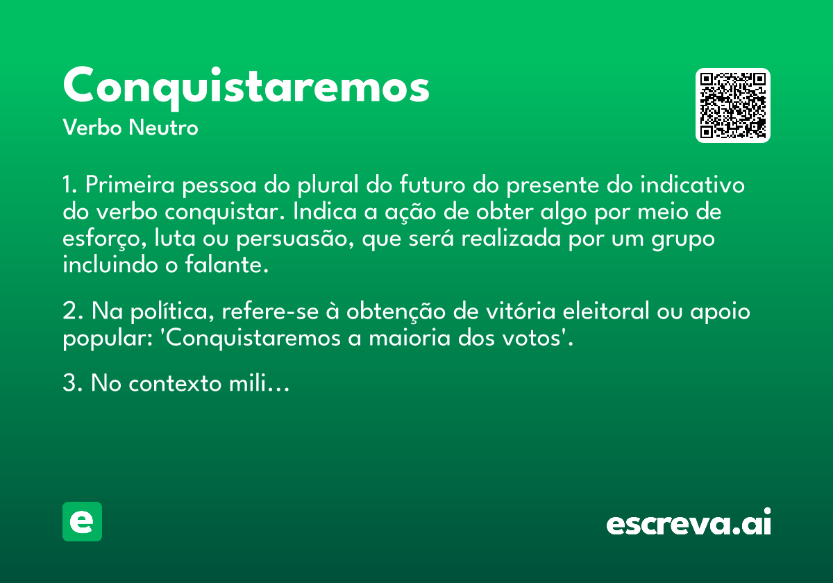 conquistaremos