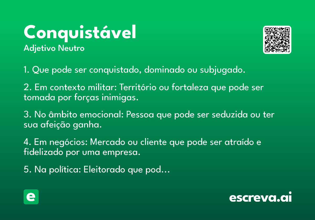 conquistável