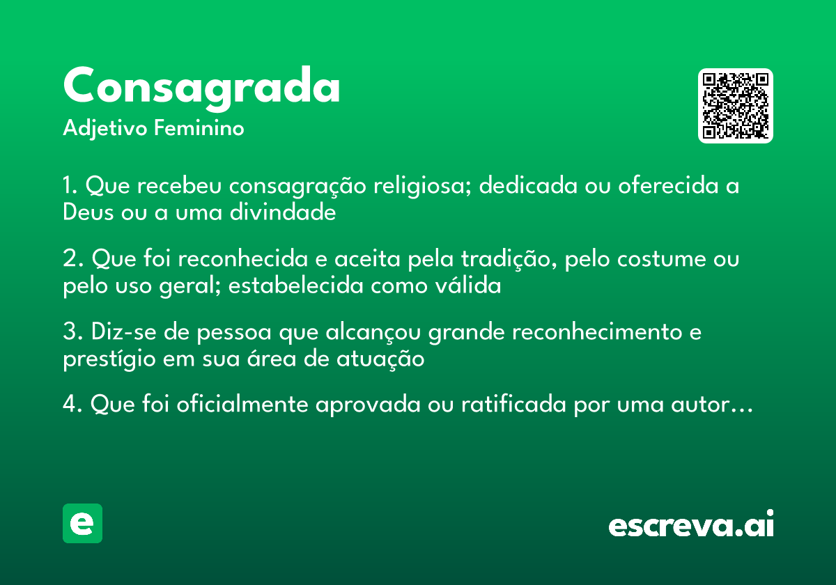 consagrada