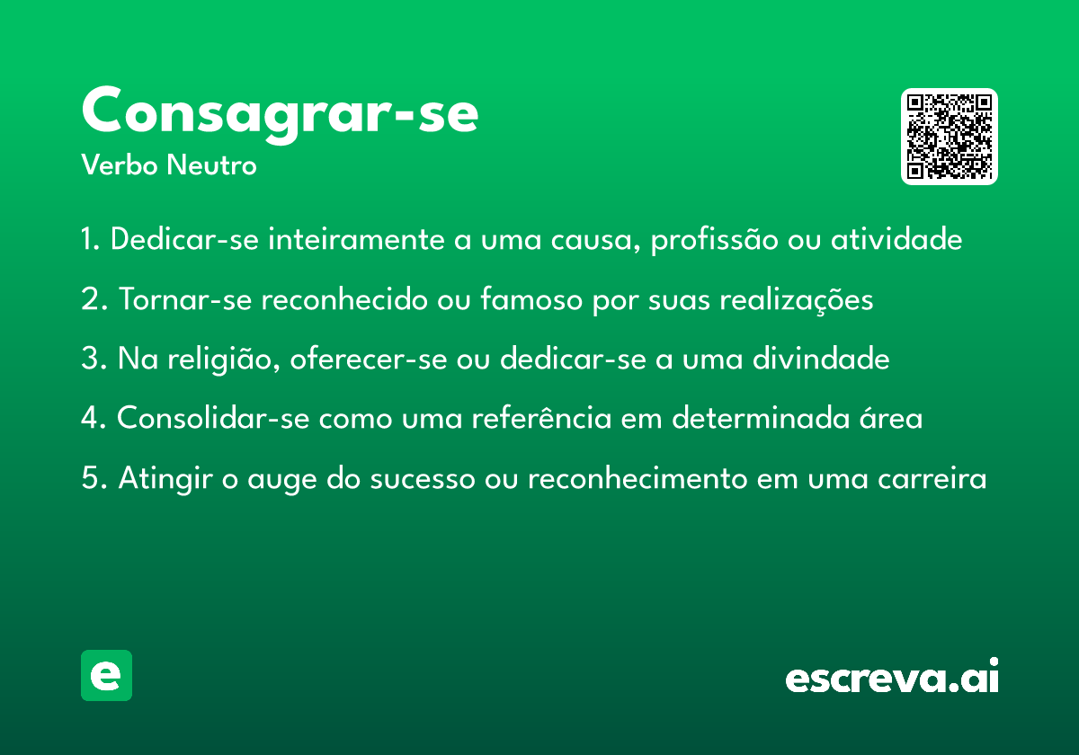 consagrar-se