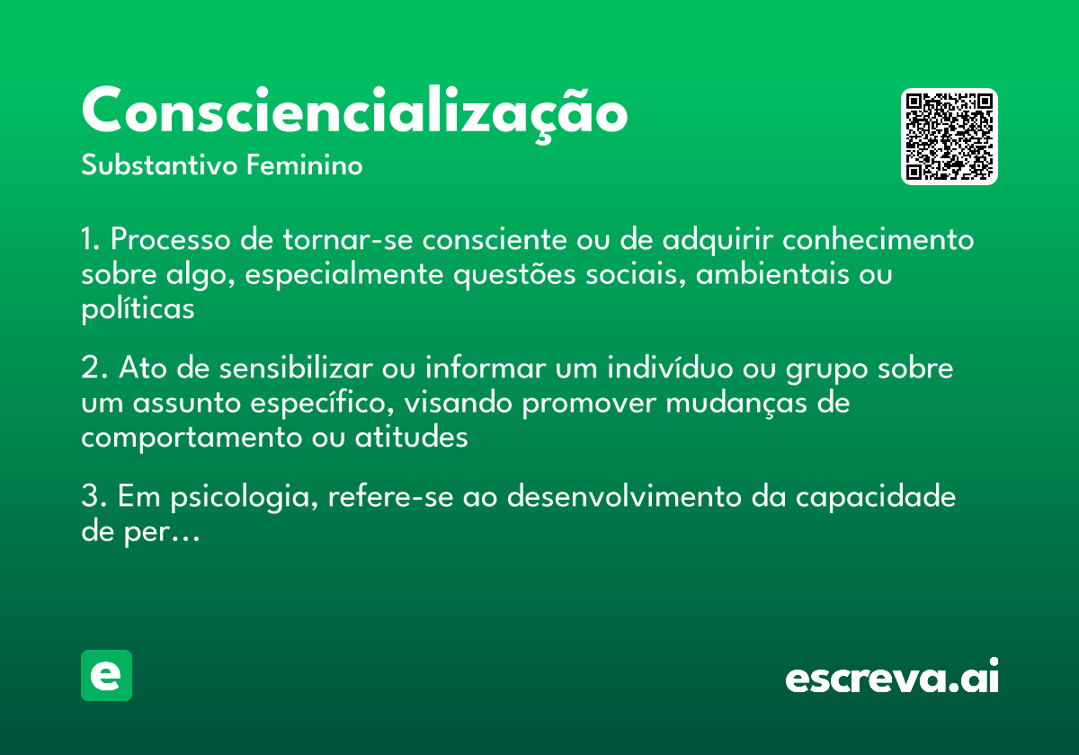 consciencialização