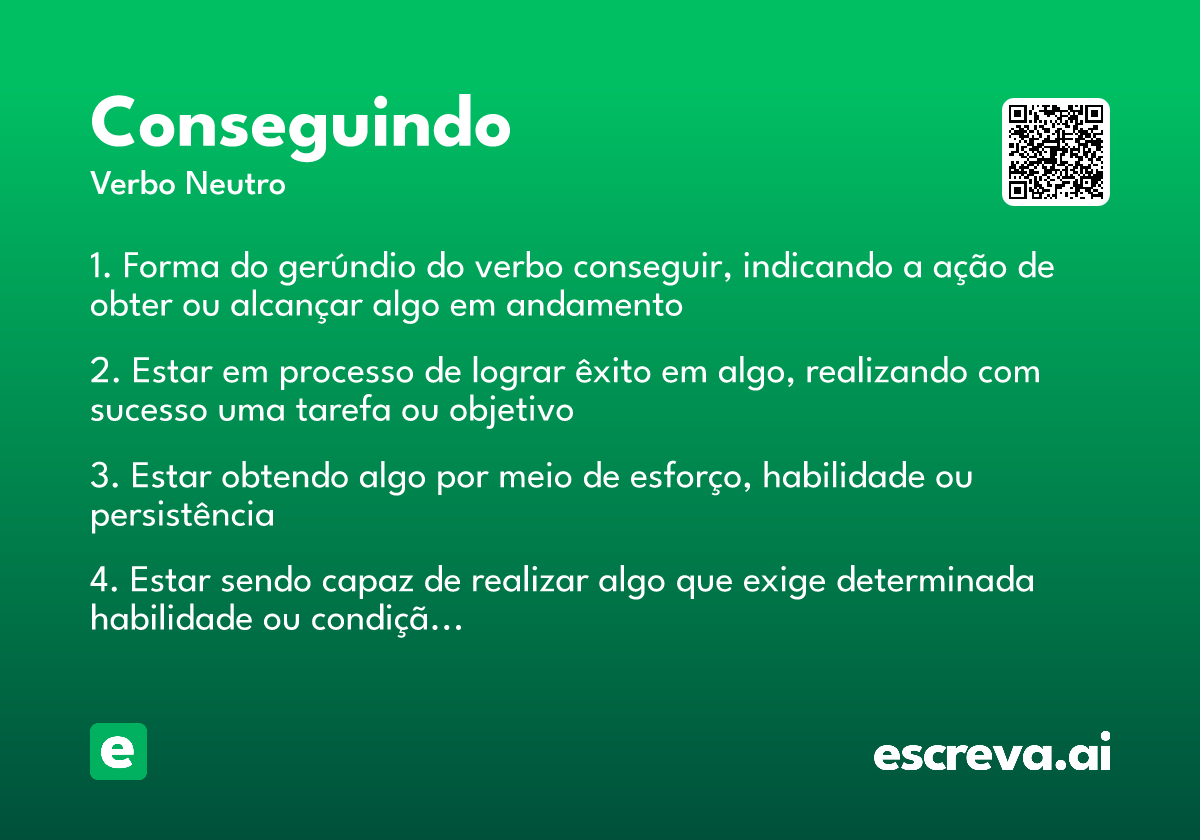conseguindo