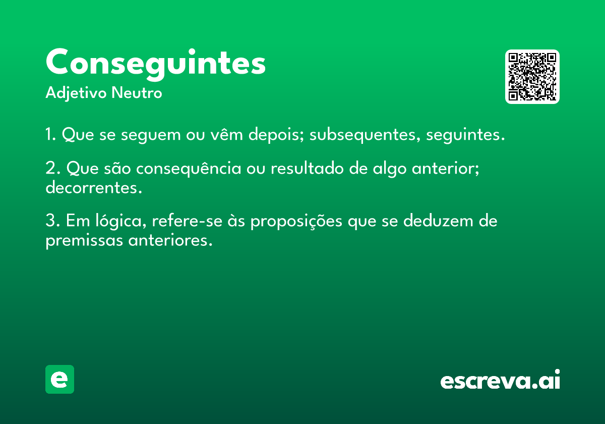 conseguintes