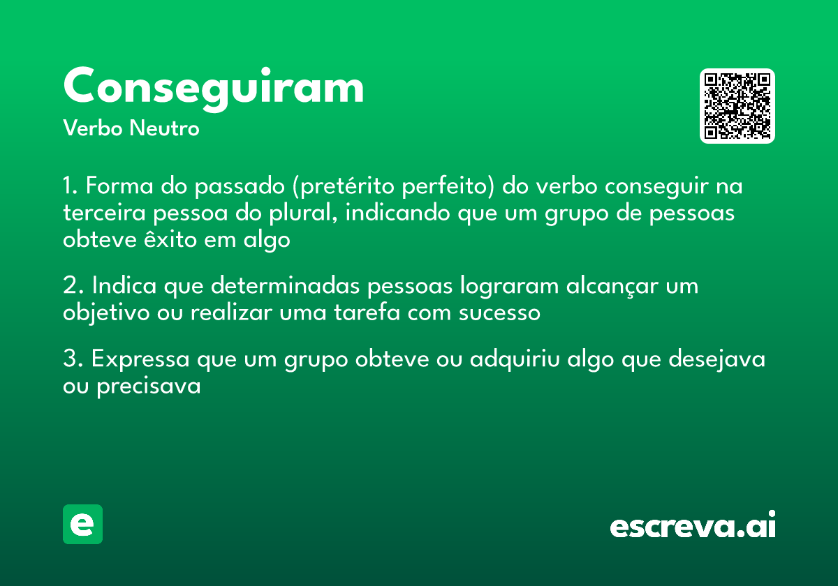 conseguiram