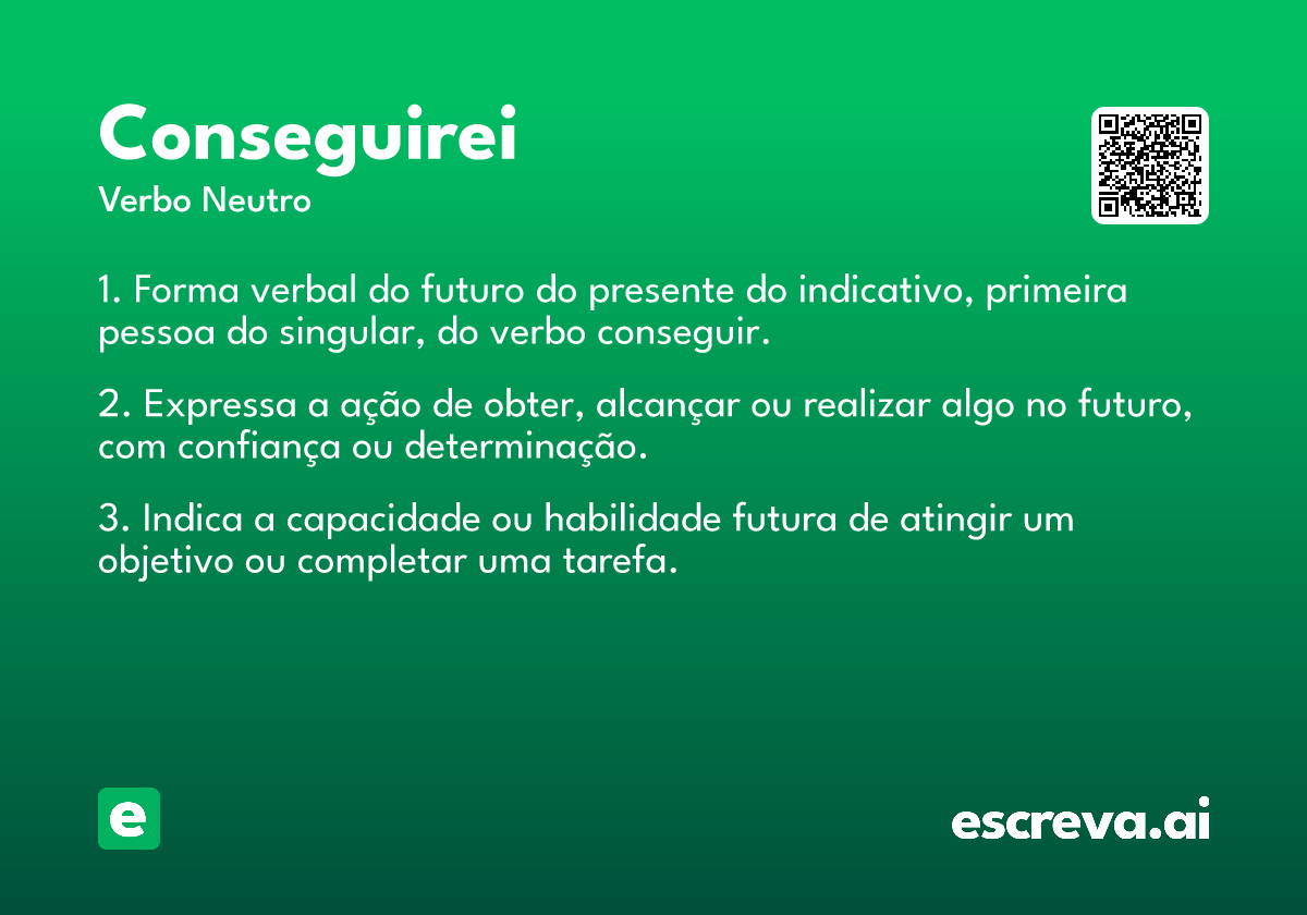 conseguirei
