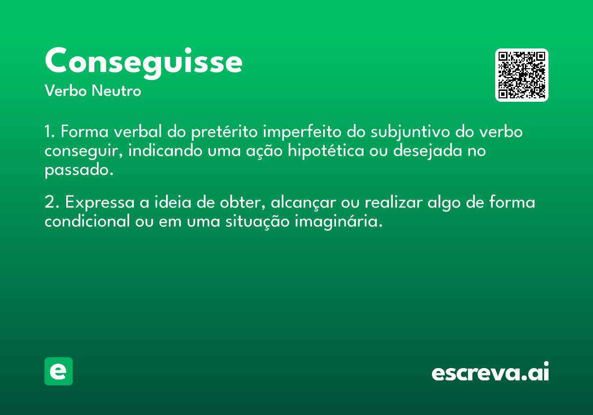 conseguisse