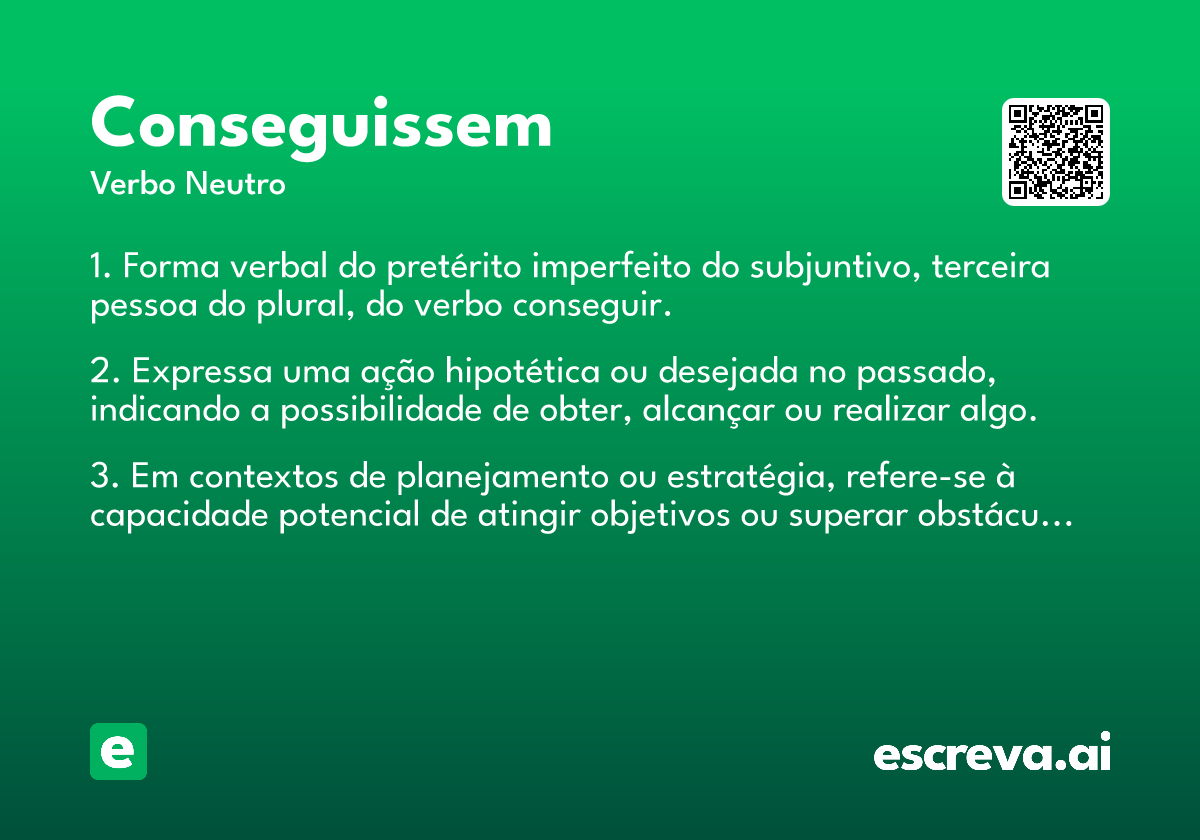 conseguissem