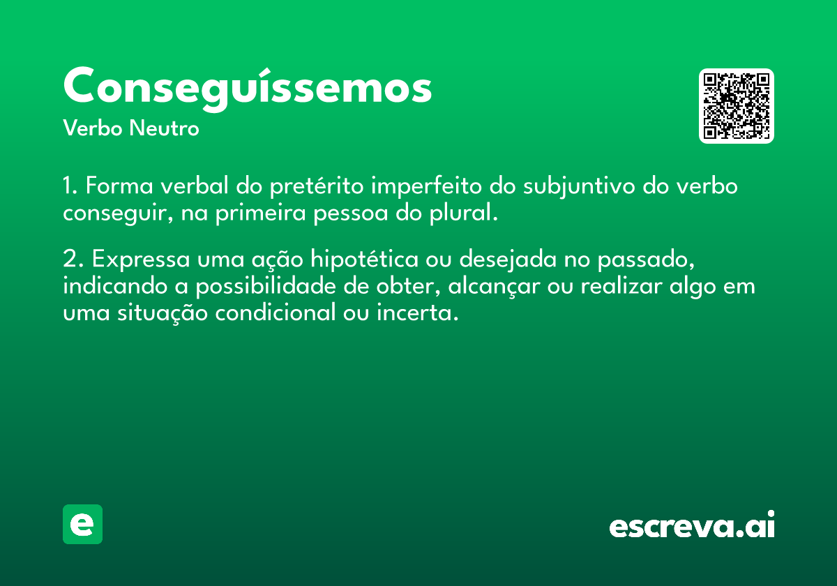 conseguíssemos