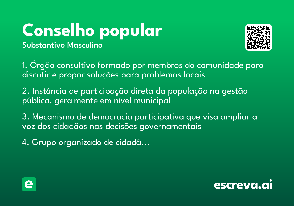 conselho popular