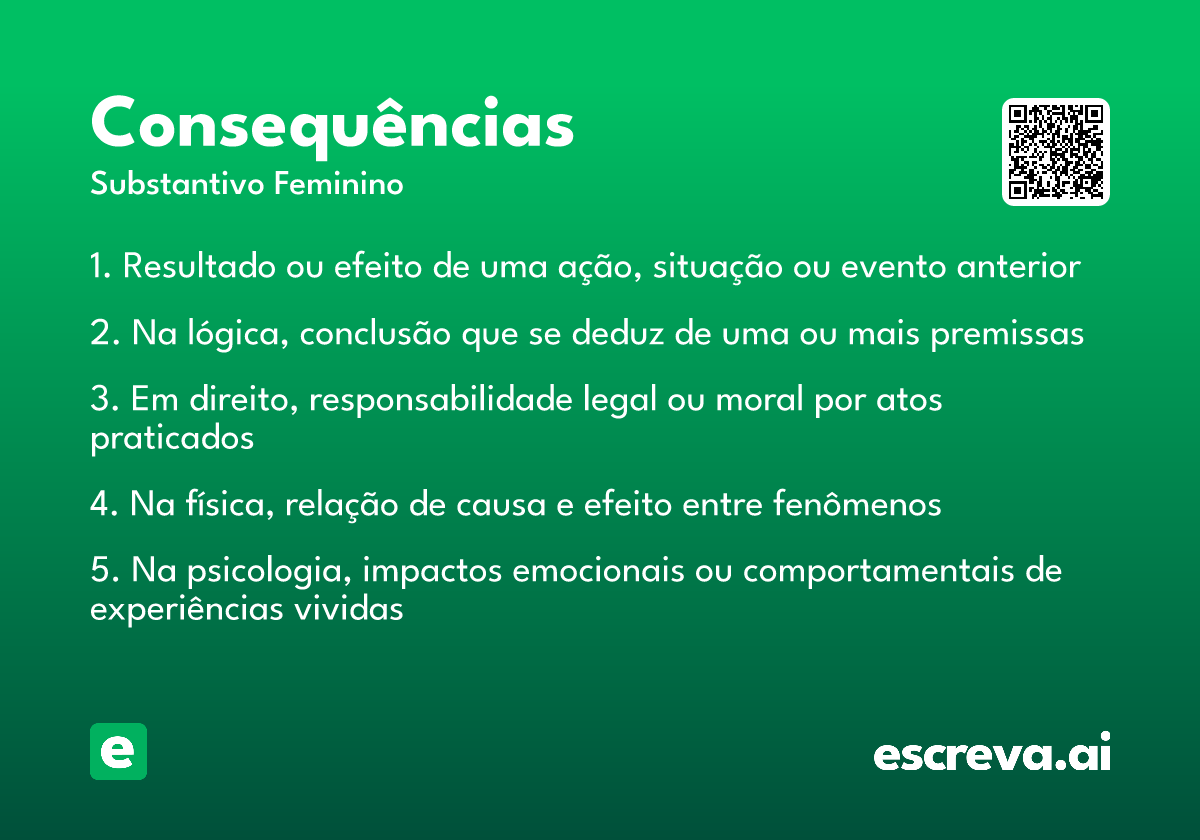 consequências