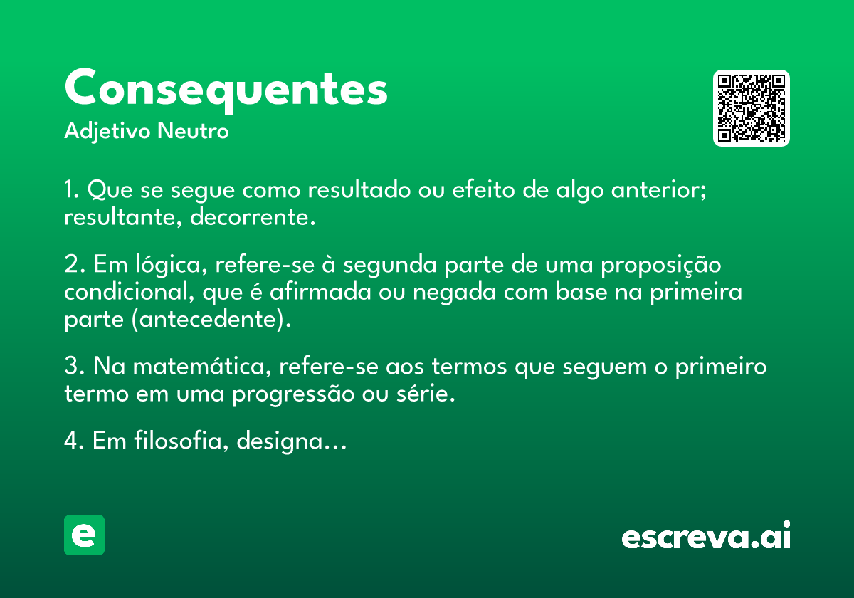 consequentes