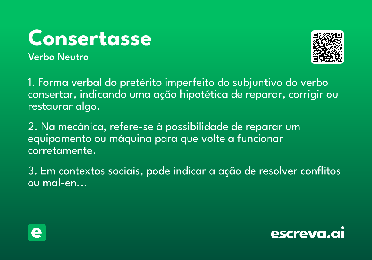 consertasse