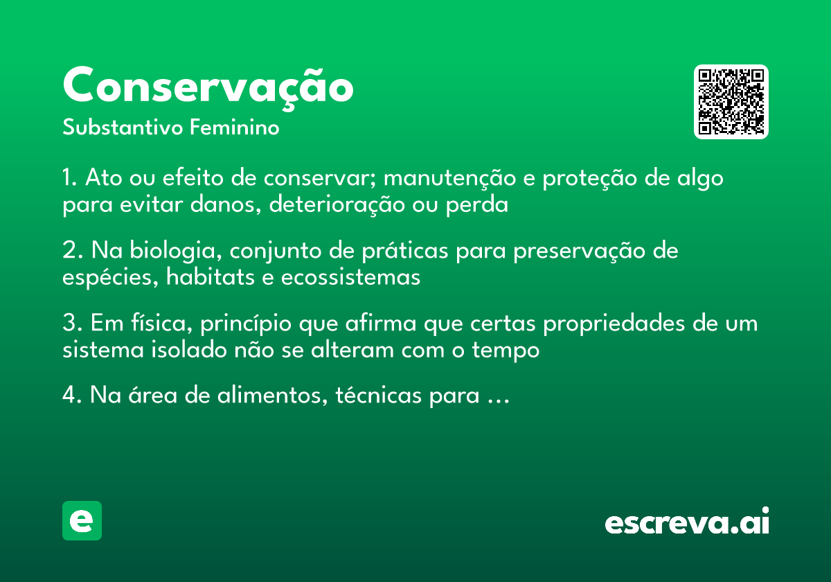 conservação