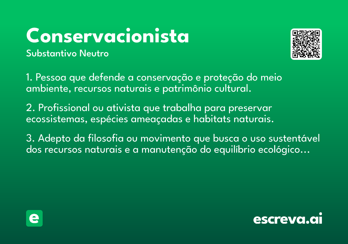 conservacionista
