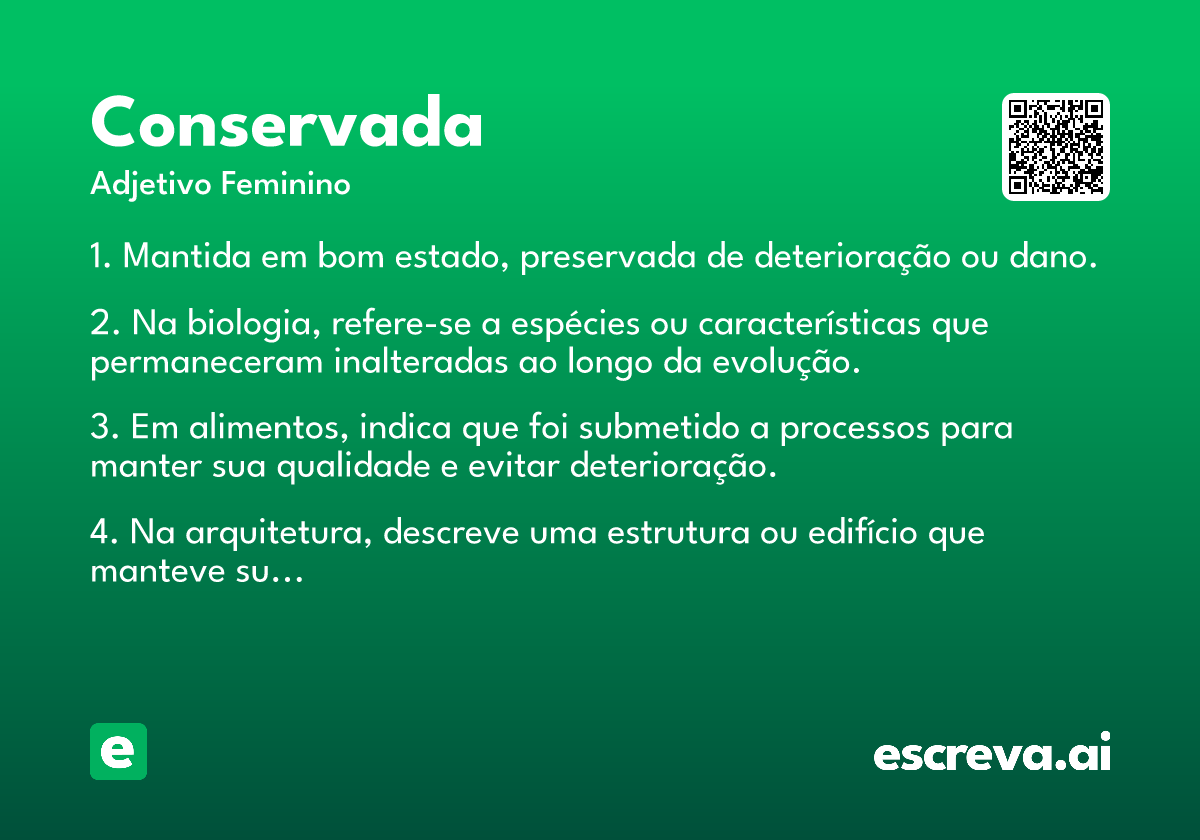 conservada