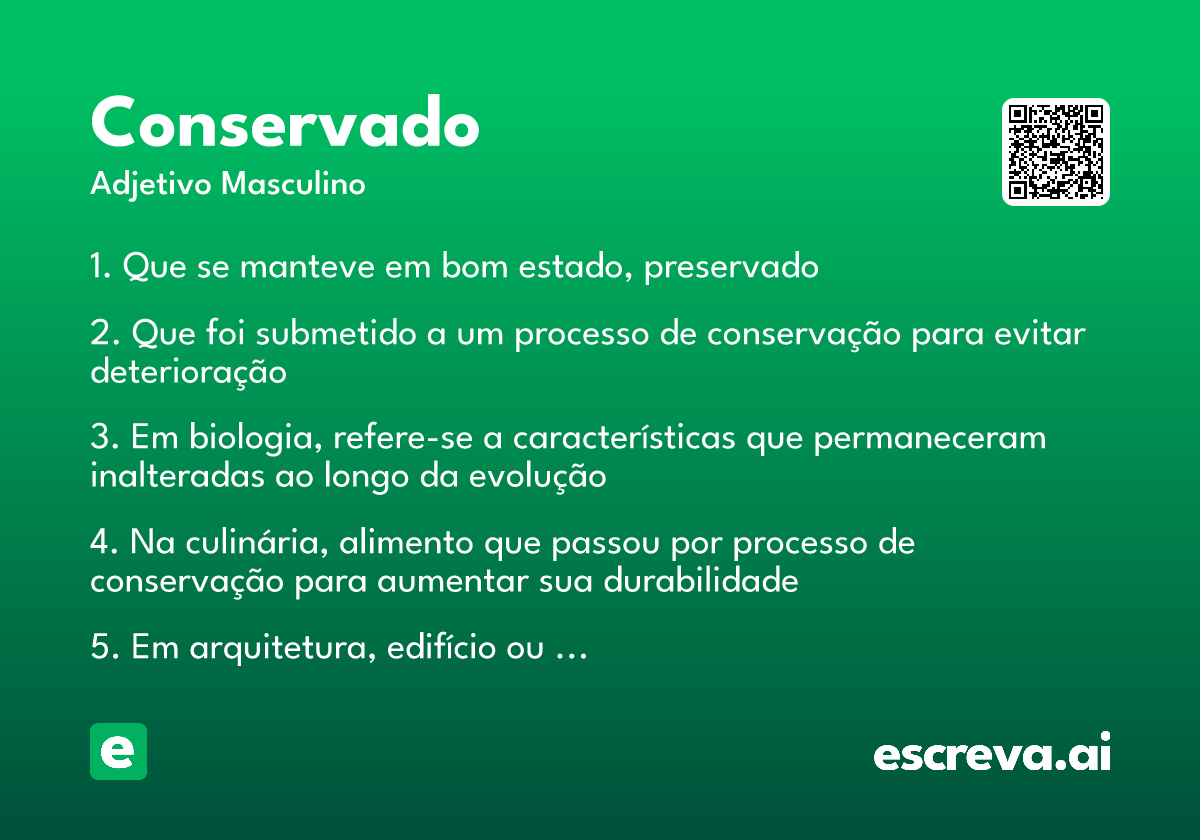 conservado