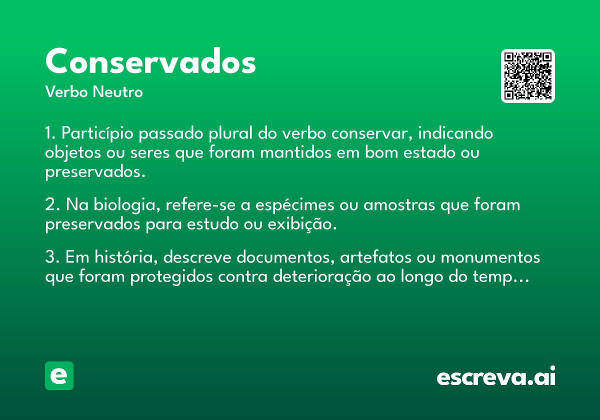conservados