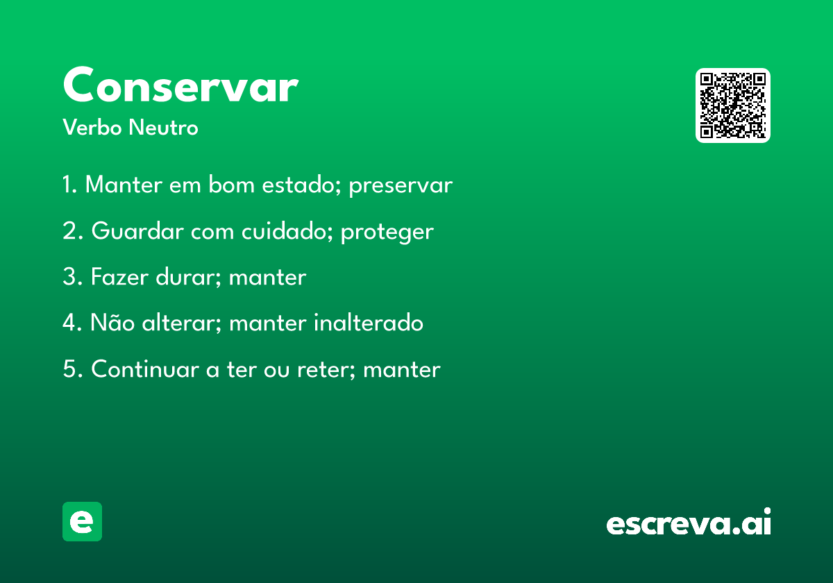 conservar