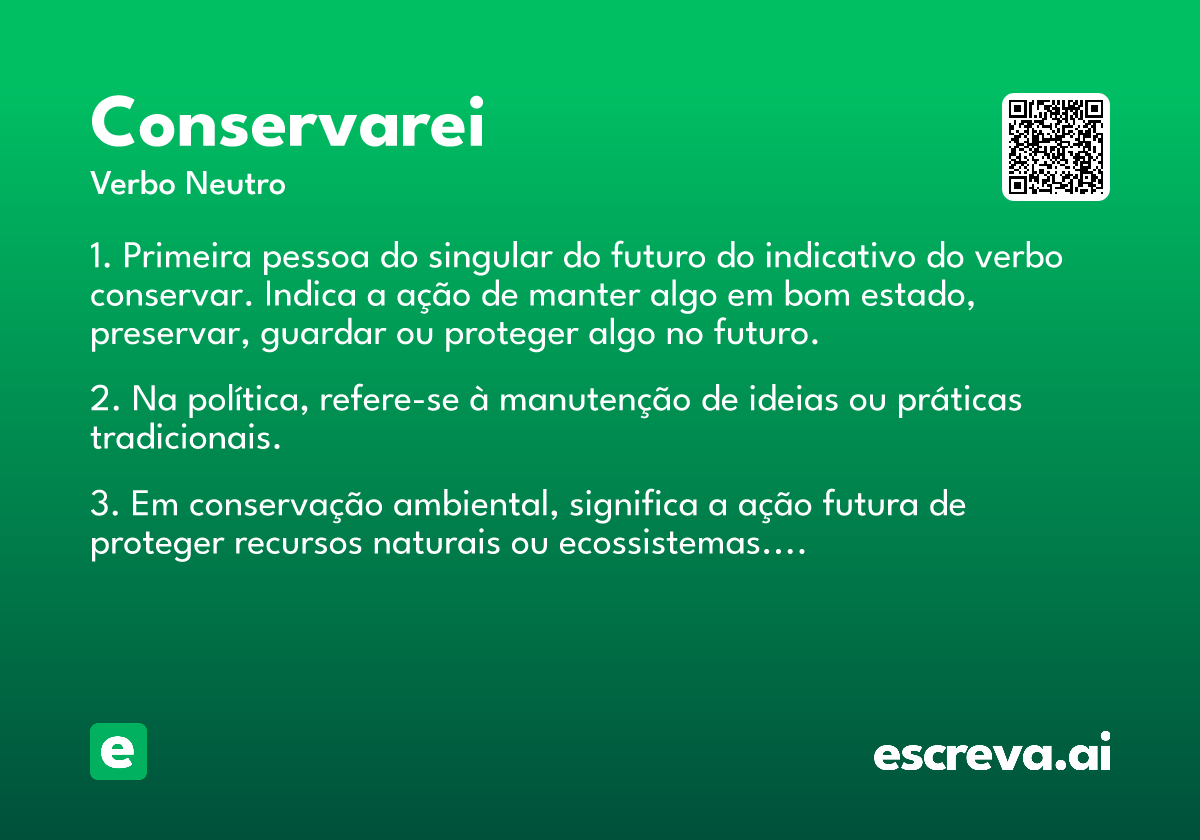 conservarei