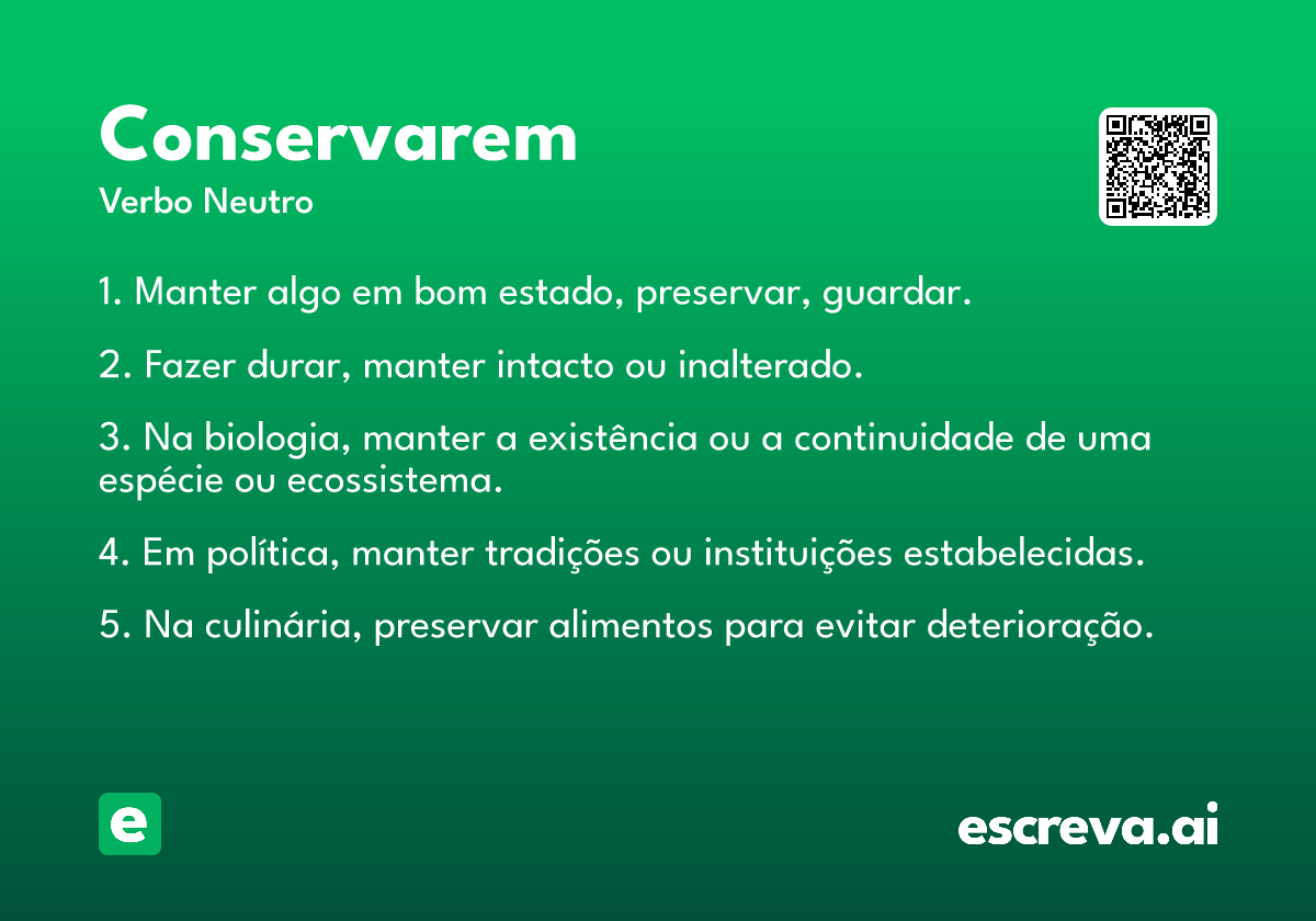 conservarem