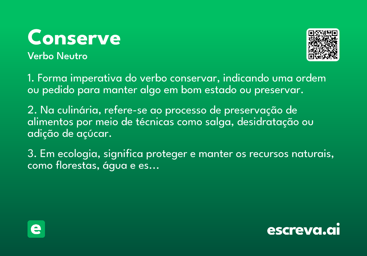conserve