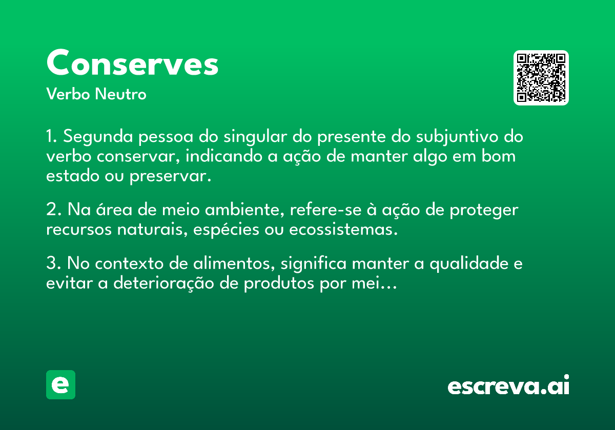 conserves