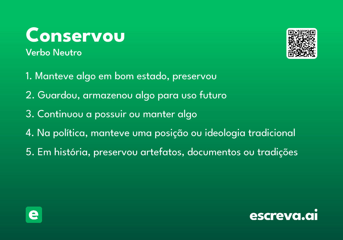 conservou