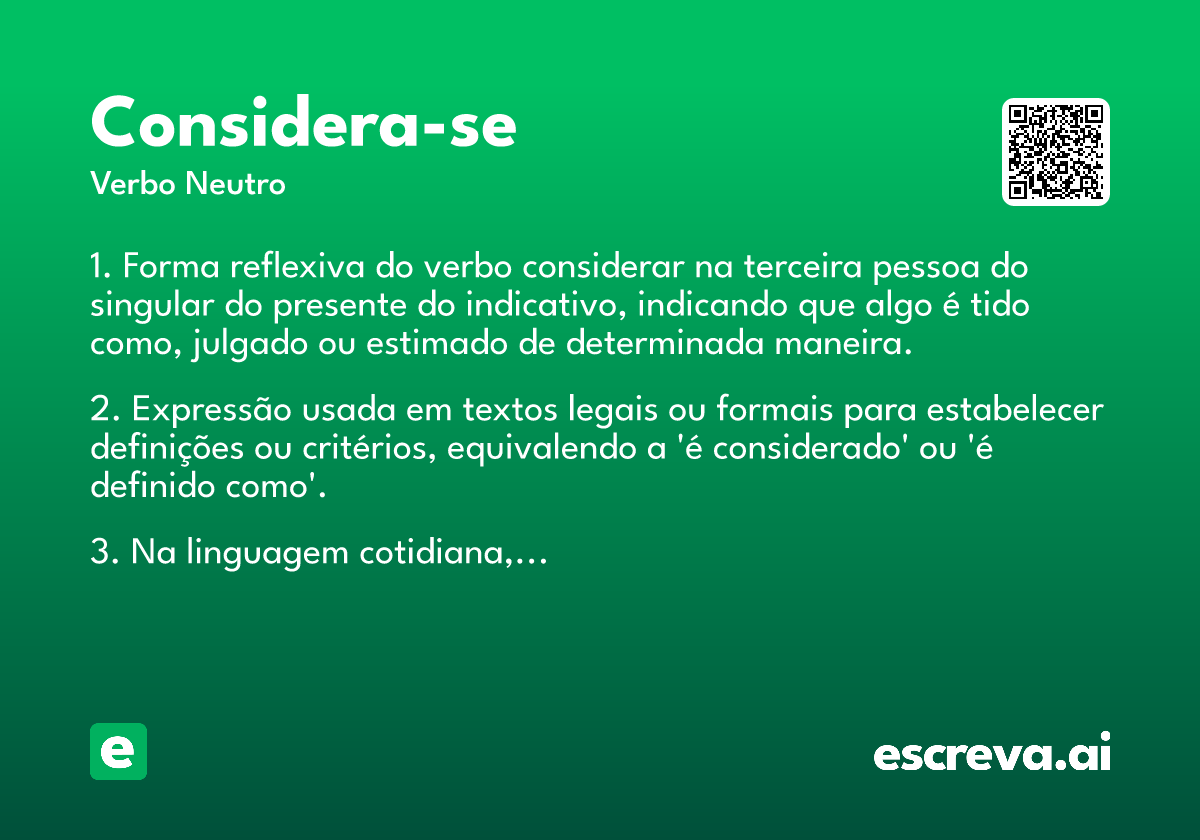 considera-se