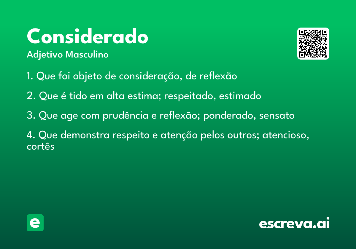 considerado