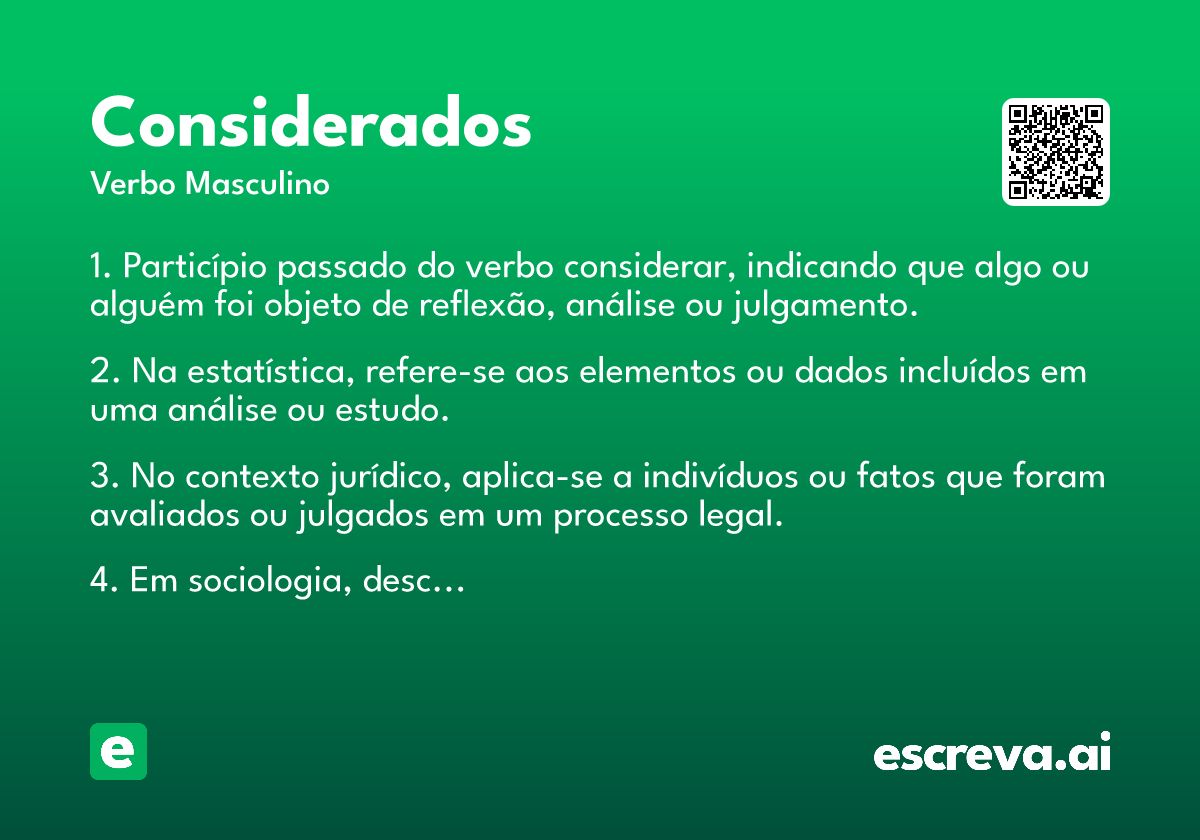 considerados