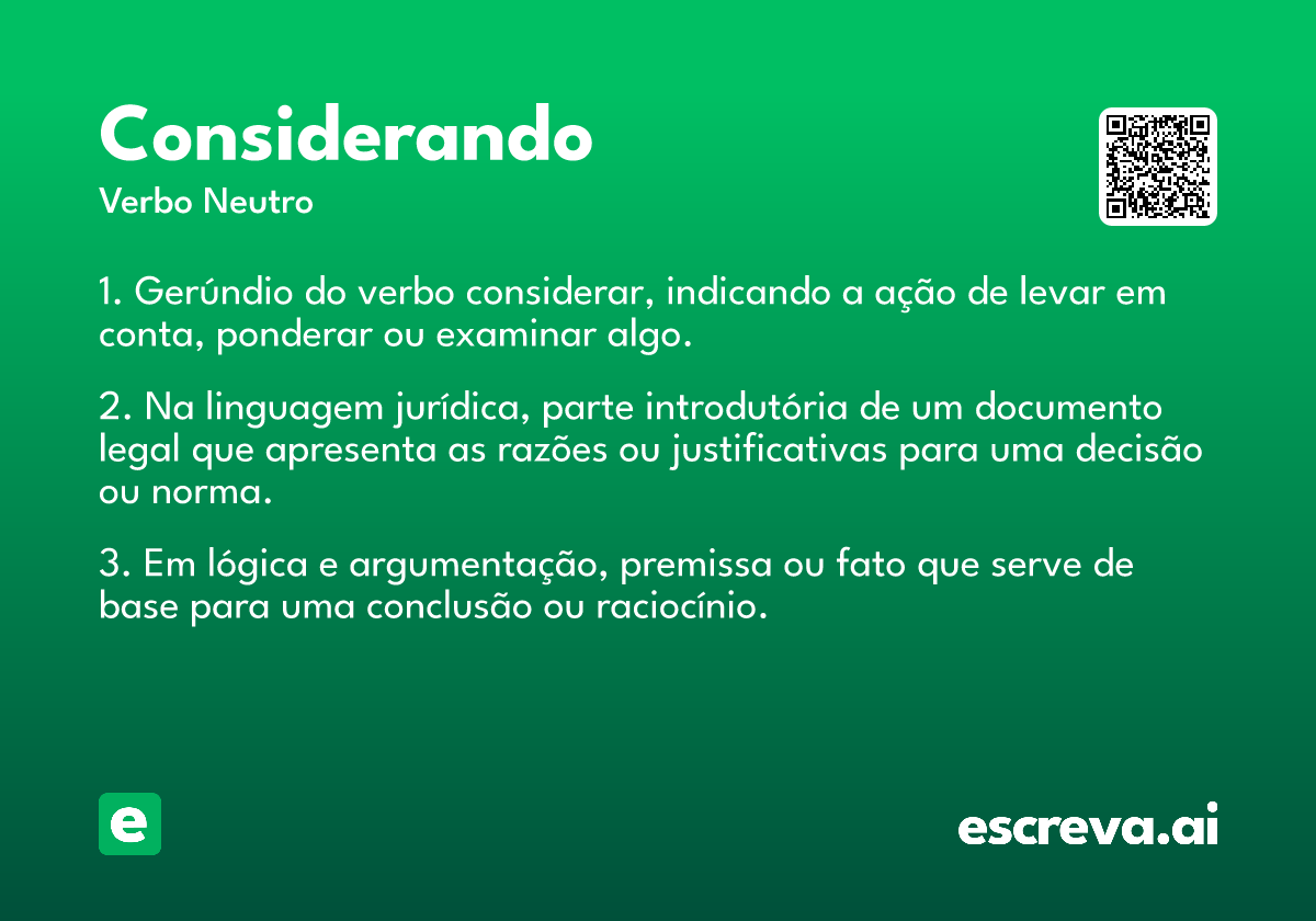 considerando