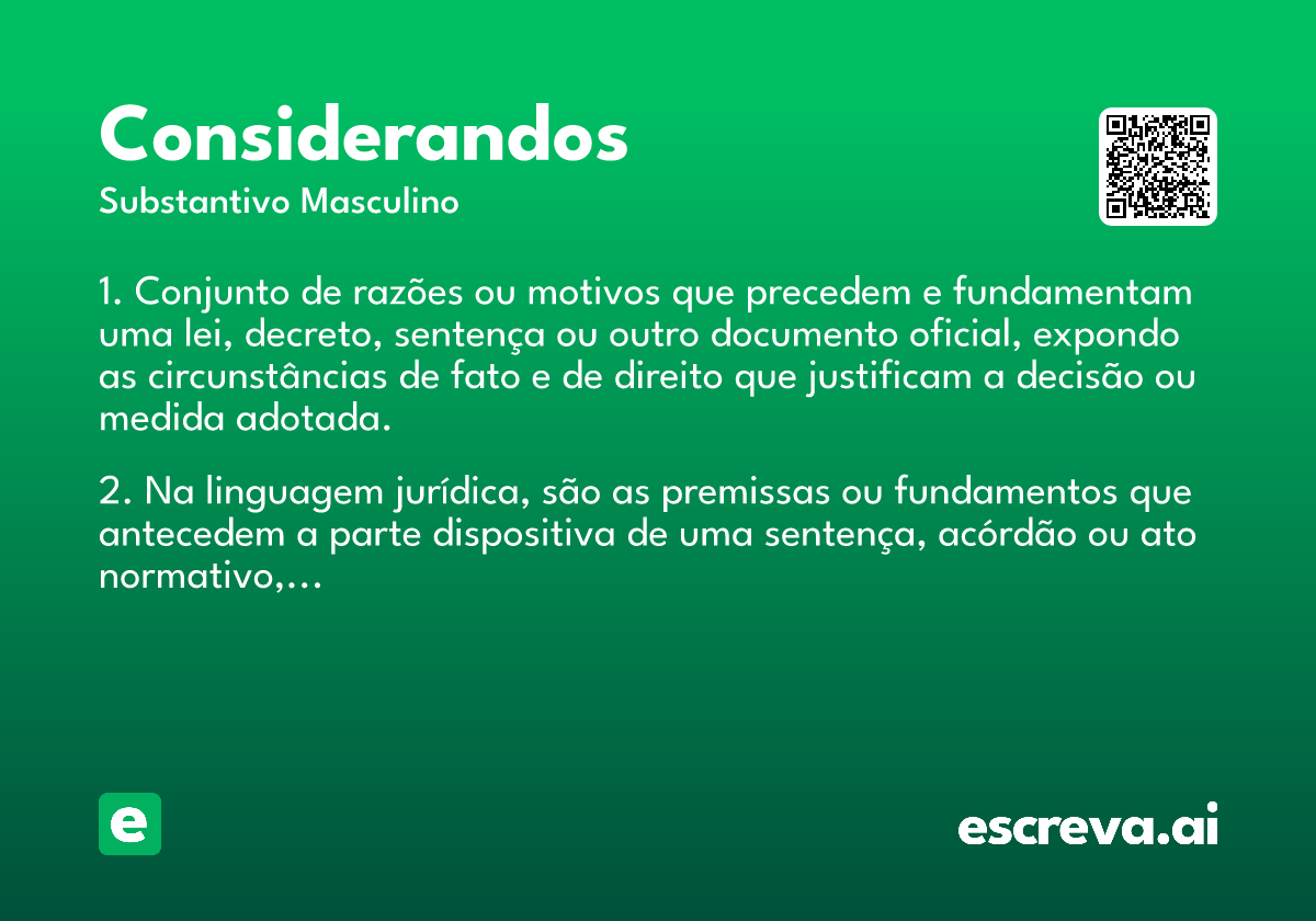 considerandos