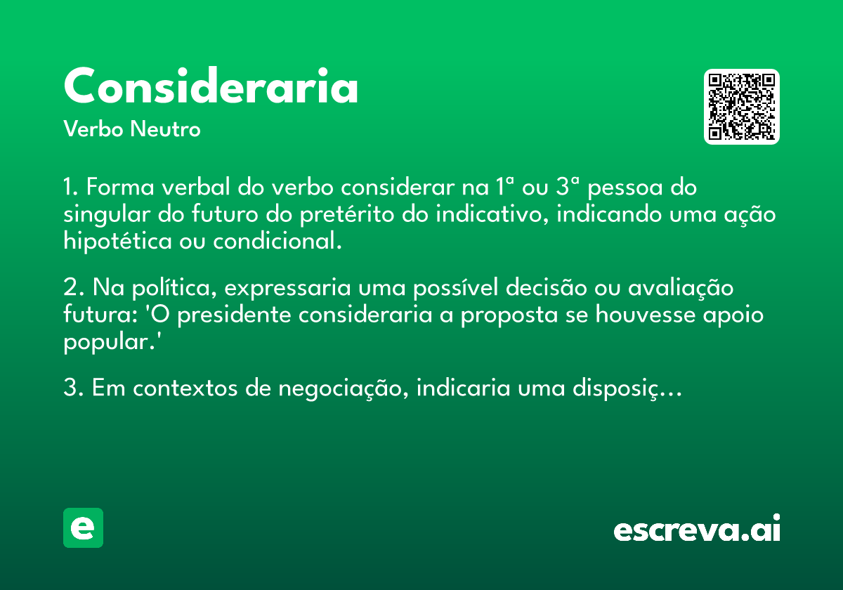 consideraria