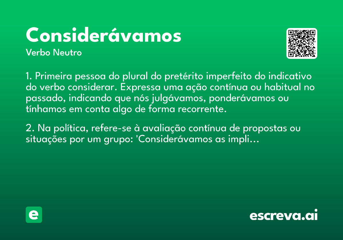 considerávamos