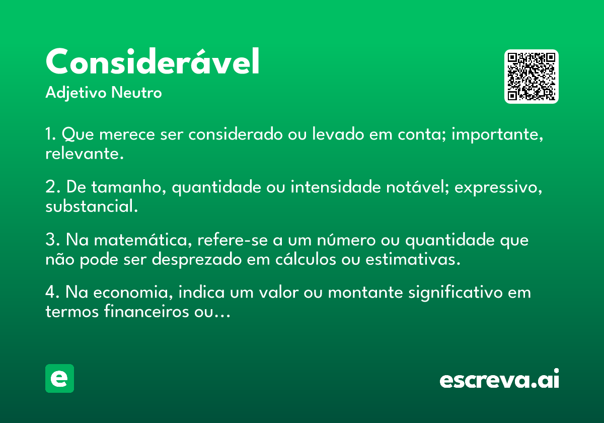 considerável