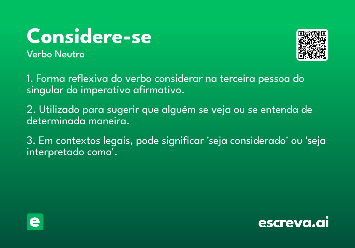 considere-se