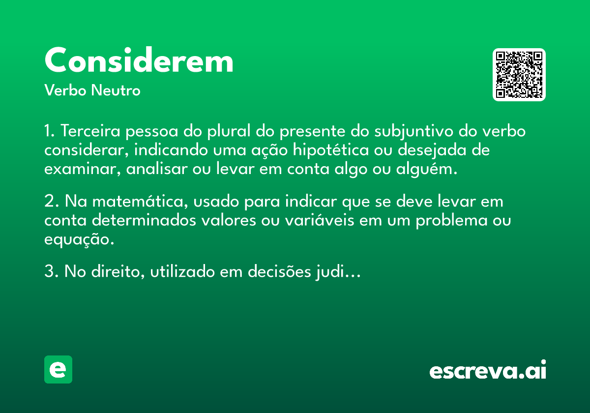 considerem