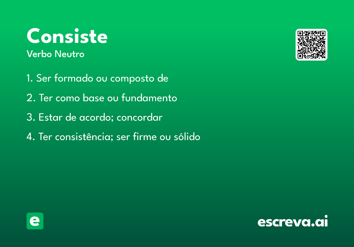 consiste