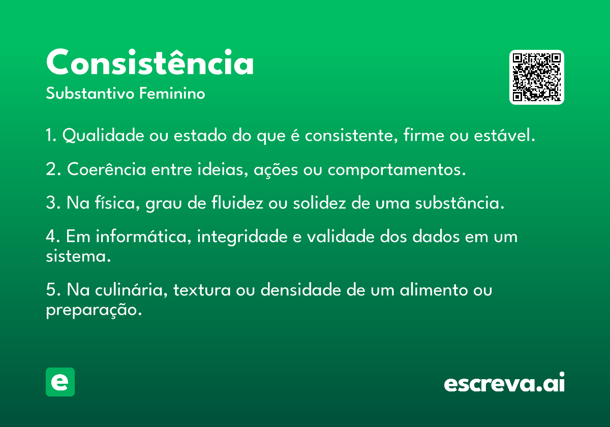 consistência