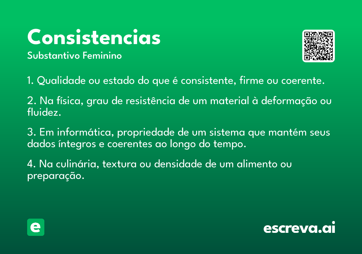 consistencias