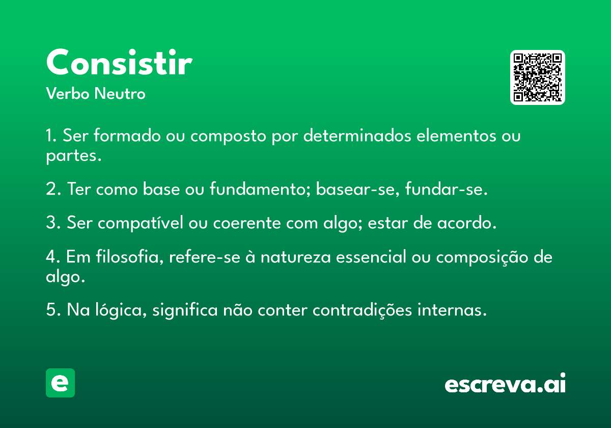 consistir
